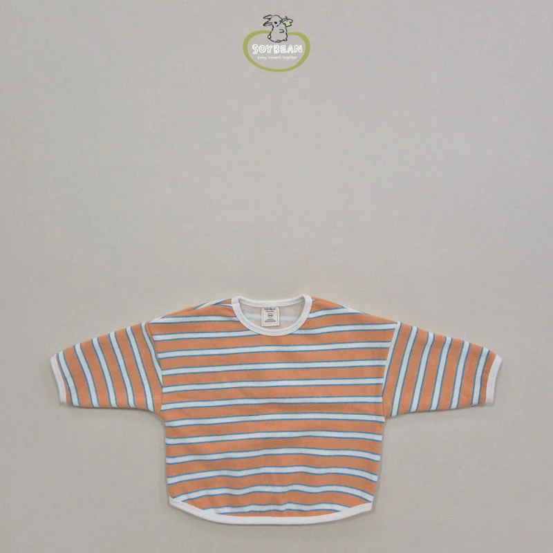 Soybean - Korean Children Fashion - #childofig - Fleece Stripe Sweatshirt - 8