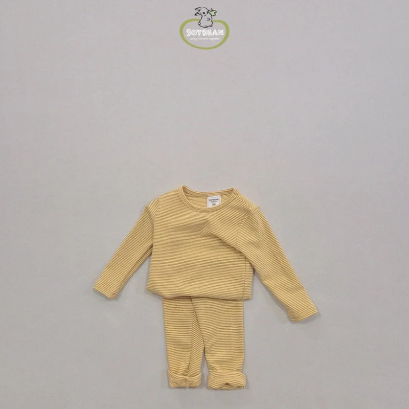 Soybean - Korean Children Fashion - #childofig - Cozy Stripe Loungewear - 6