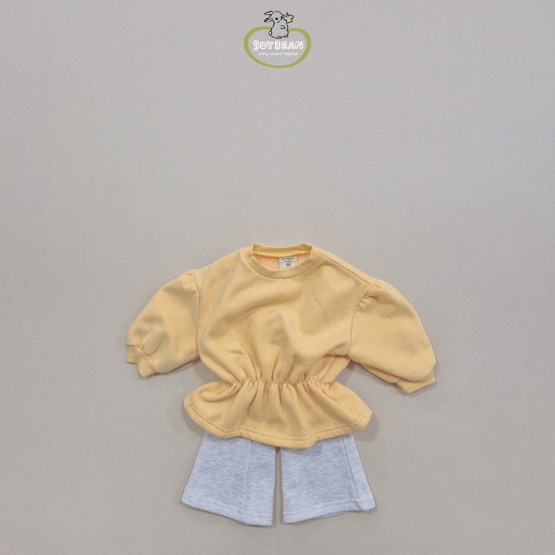 Soybean - Korean Children Fashion - #childofig - Fleece Raglan Bootcut Top Bottom Set - 9