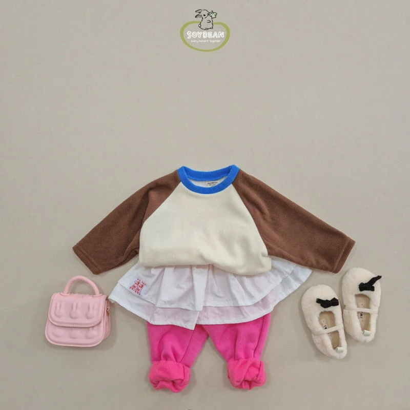 Soybean - Korean Children Fashion - #childofig - Fleece Raglan Tee - 5