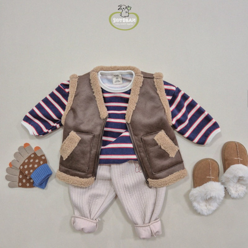 Soybean - Korean Children Fashion - #childofig - Fleece Mustang Vest - 10