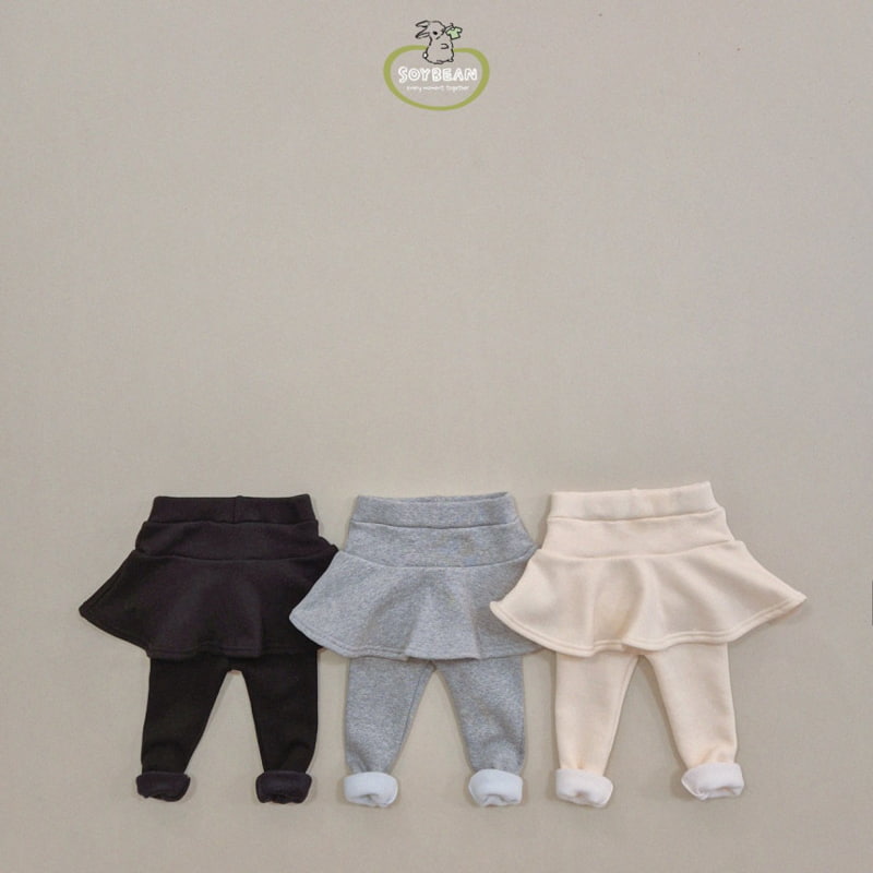 Soybean - Korean Children Fashion - #childrensboutique - Soft Bootcut Skirt Leggings - 11