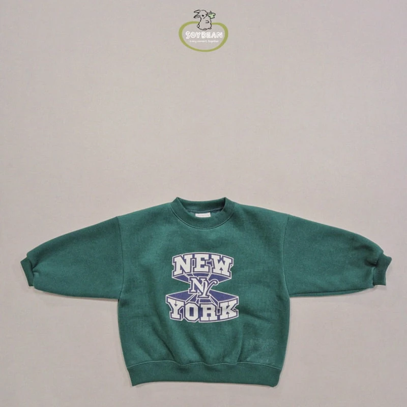 Soybean - Korean Children Fashion - #childrensboutique - Fleece New York Sweatshirt - 7