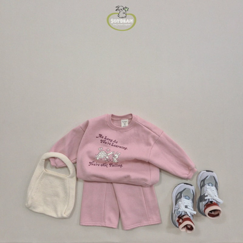 Soybean - Korean Children Fashion - #childrensboutique - Bunny Turtle Fleece Top Bottom Set - 3