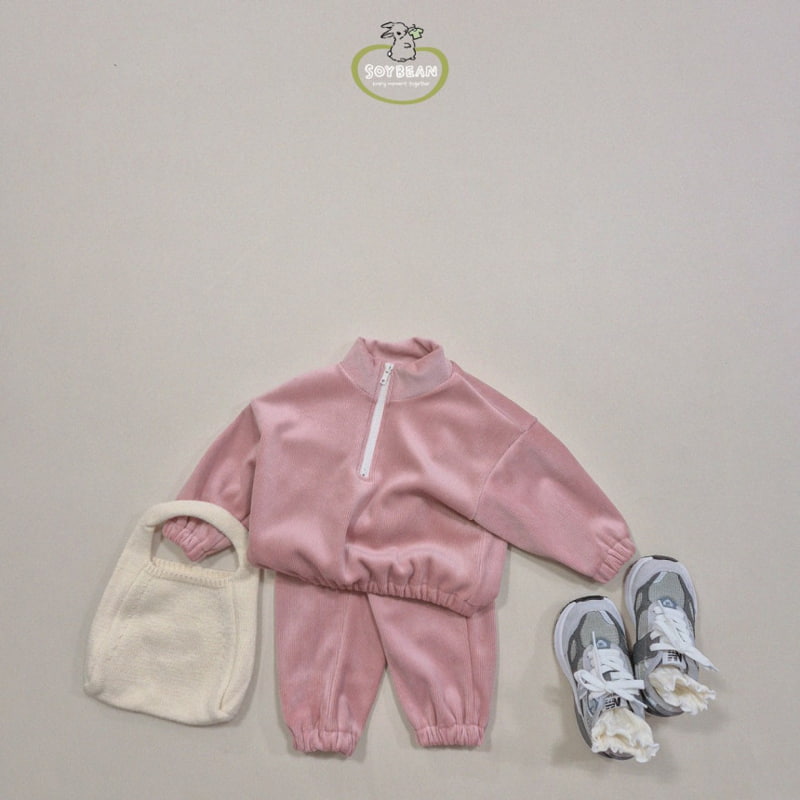 Soybean - Korean Children Fashion - #childrensboutique - Mink Mockneck Top Bottom Set - 6