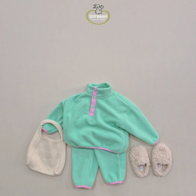 Soybean - Korean Children Fashion - #childofig - Fleece Mountain Top Bottom Set - 4