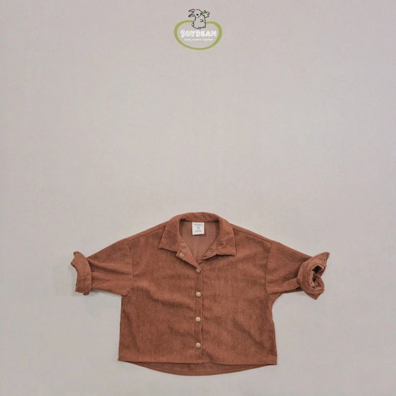 Soybean - Korean Children Fashion - #childrensboutique - Corduroy Wide Shirt - 7