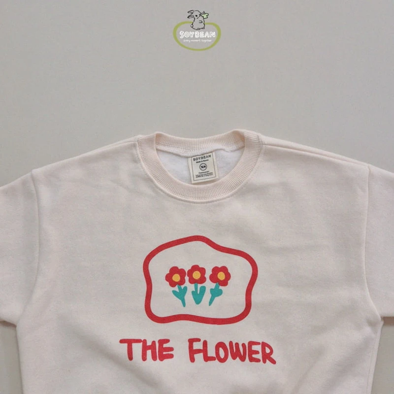 Soybean - Korean Children Fashion - #designkidswear - Fleece Flower Sweatshirt - 11