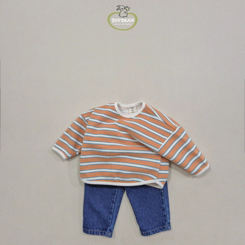 Soybean - Korean Children Fashion - #designkidswear - Fleece Stripe Sweatshirt - 11