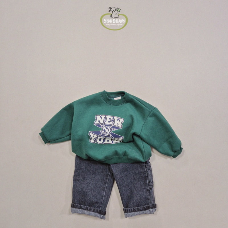 Soybean - Korean Children Fashion - #designkidswear - Fleece New York Sweatshirt - 8