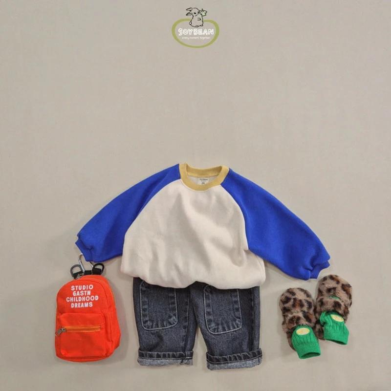 Soybean - Korean Children Fashion - #designkidswear - Raglan Fleece Sweatshirt - 2