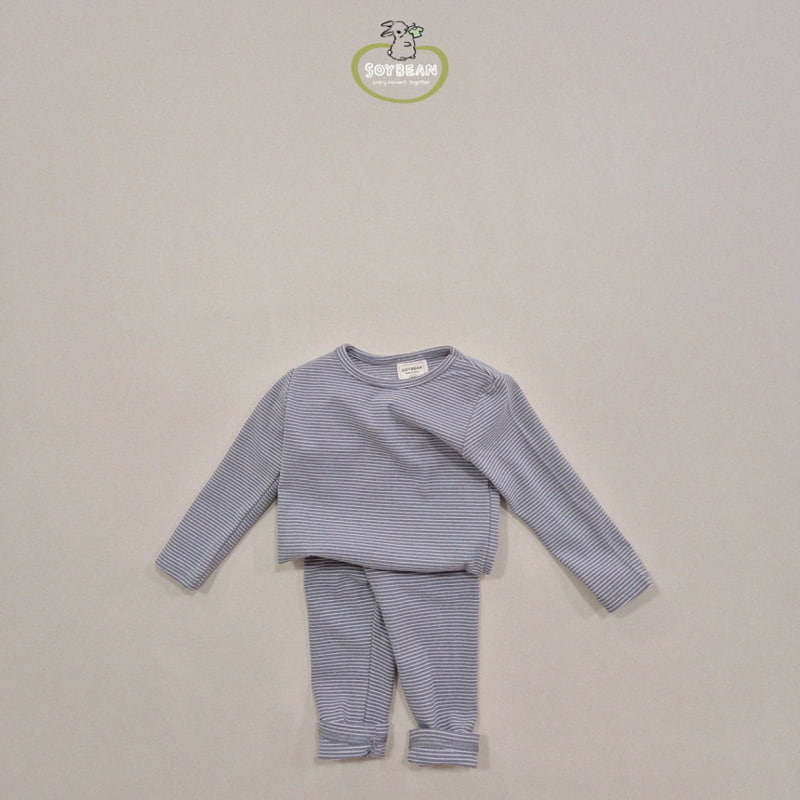 Soybean - Korean Children Fashion - #designkidswear - Cozy Stripe Loungewear - 9