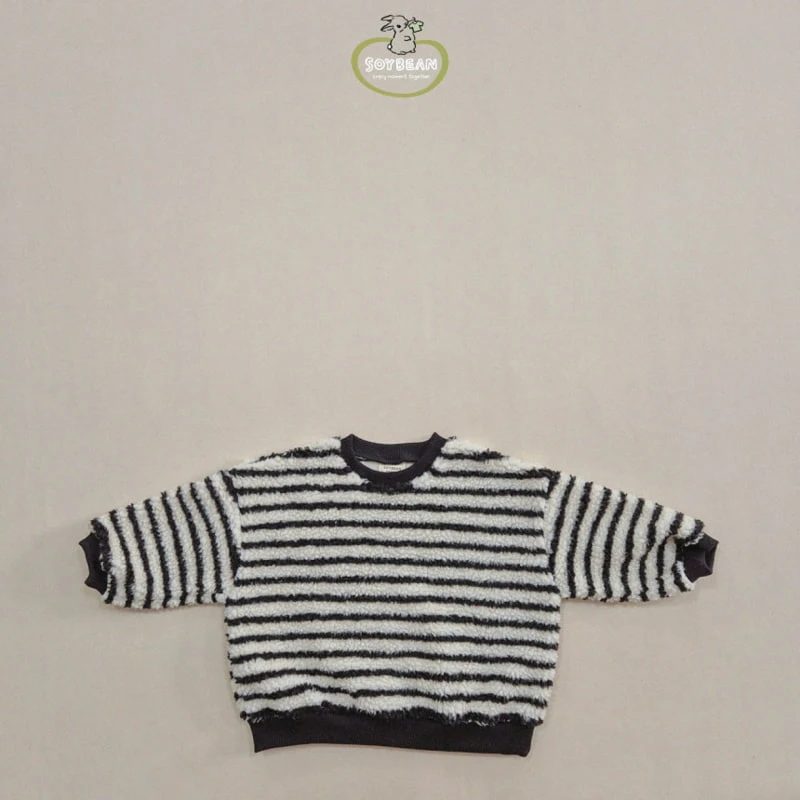 Soybean - Korean Children Fashion - #designkidswear - Fleece Stripe Sweatshirt - 6