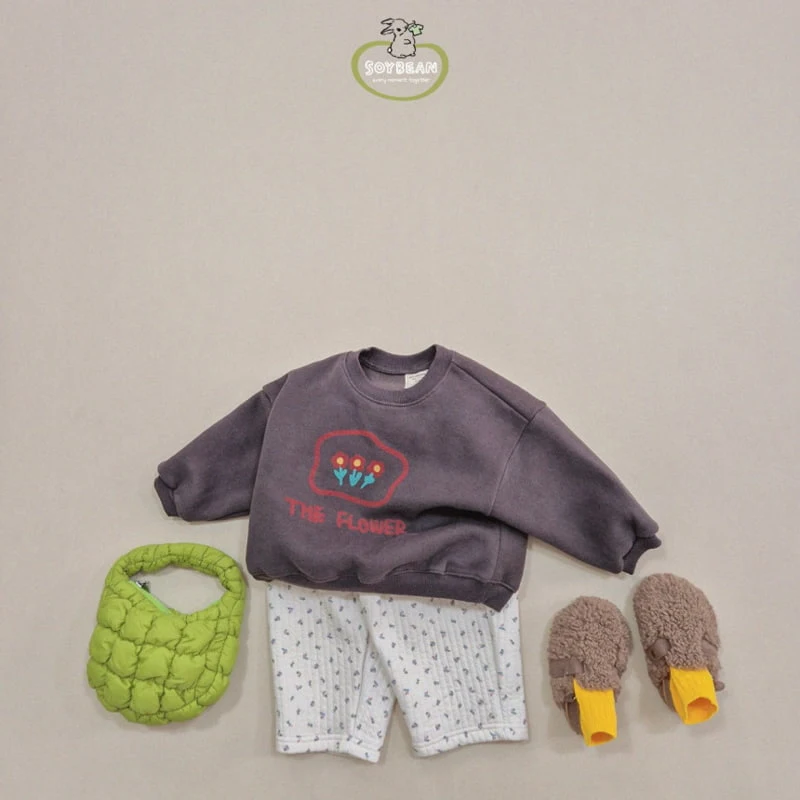 Soybean - Korean Children Fashion - #discoveringself - Flower Quilted Pants - 3