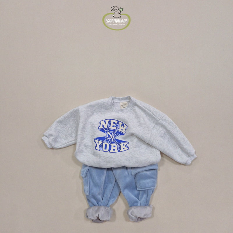 Soybean - Korean Children Fashion - #discoveringself - Fleece New York Sweatshirt - 9