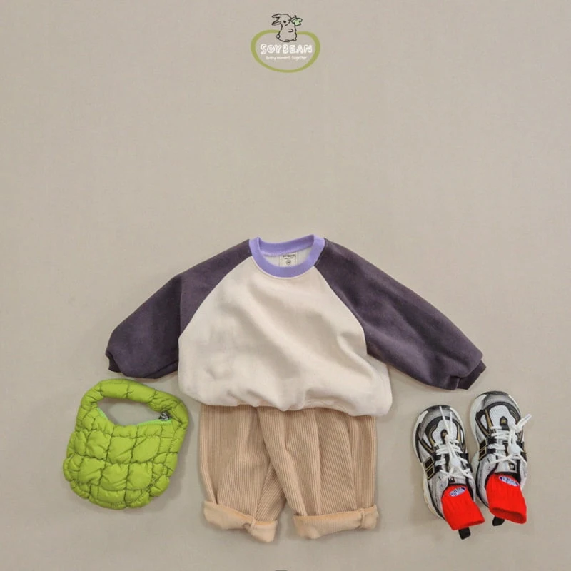 Soybean - Korean Children Fashion - #discoveringself - Raglan Fleece Sweatshirt - 3