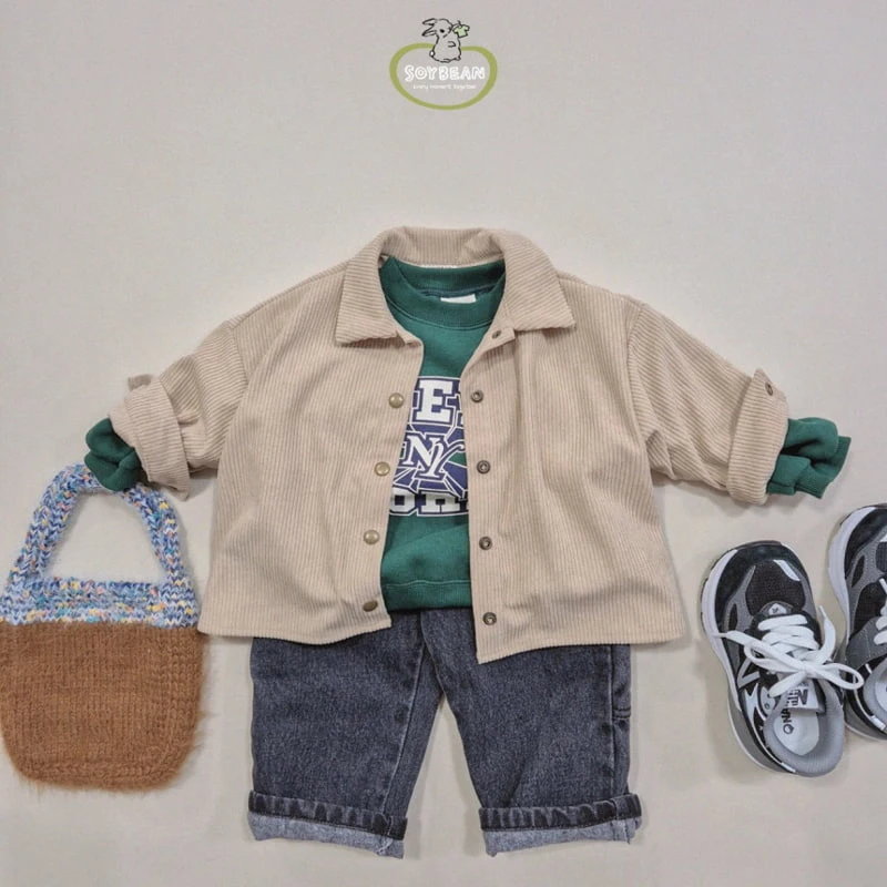 Soybean - Korean Children Fashion - #discoveringself - Corduroy Wide Shirt - 9