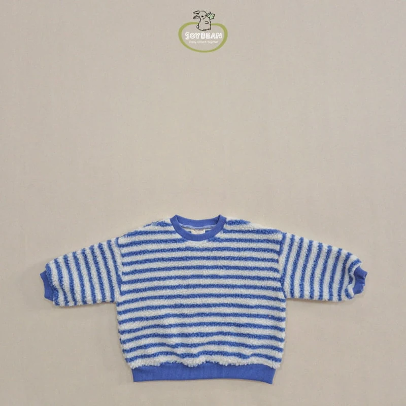 Soybean - Korean Children Fashion - #fashionkids - Fleece Stripe Sweatshirt - 8