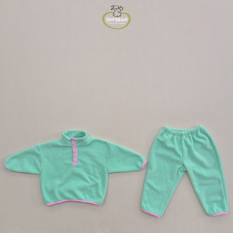 Soybean - Korean Children Fashion - #fashionkids - Fleece Mountain Top Bottom Set - 7