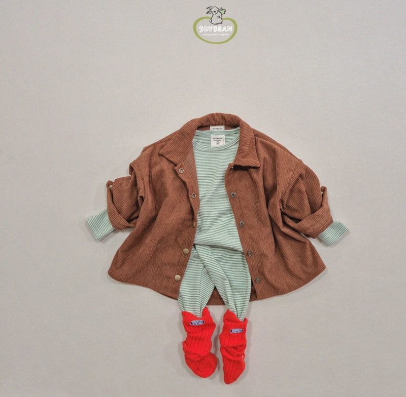 Soybean - Korean Children Fashion - #fashionkids - Corduroy Wide Shirt - 10