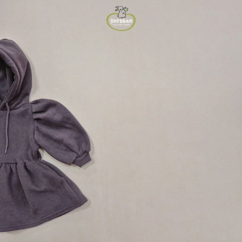 Soybean - Korean Children Fashion - #kidsshorts - Fleece Hooded Dress - 7