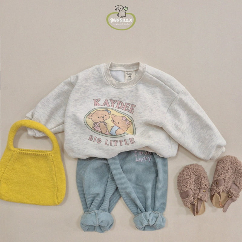 Soybean - Korean Children Fashion - #kidsshorts - Fleece Little Bear Sweatshirt - 11