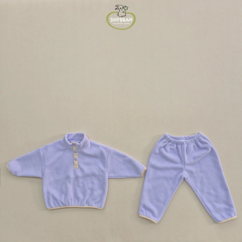 Soybean - Korean Children Fashion - #kidsshorts - Fleece Mountain Top Bottom Set - 8