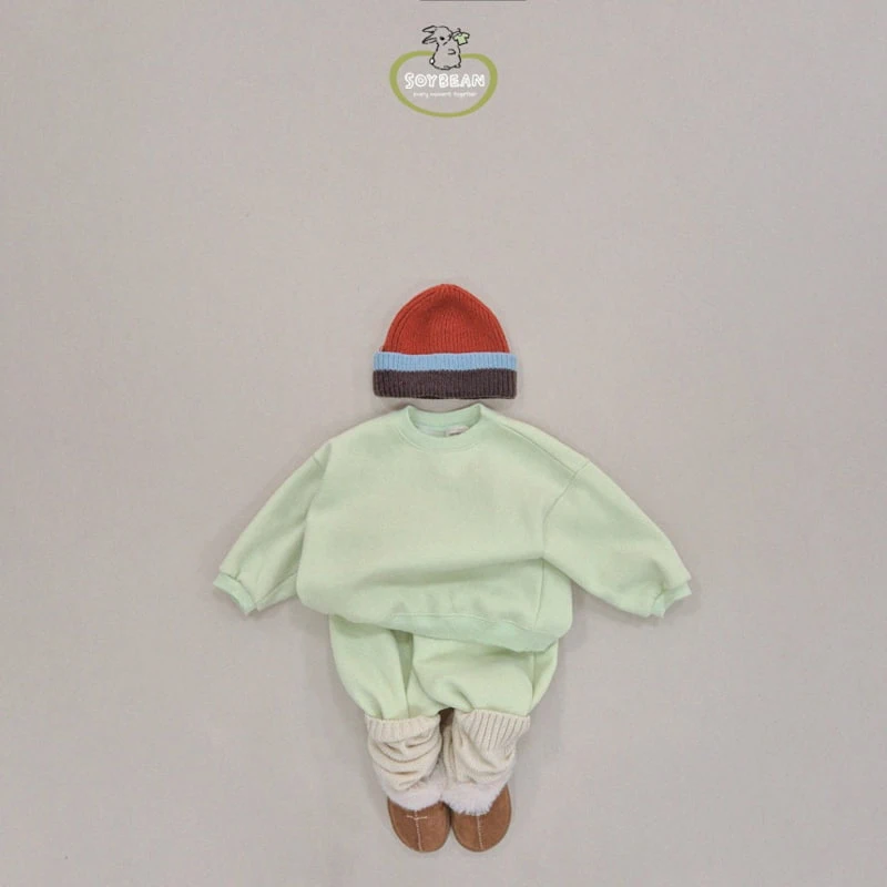 Soybean - Korean Children Fashion - #kidsshorts - Fleece Lollipop Top Bottom Set - 6