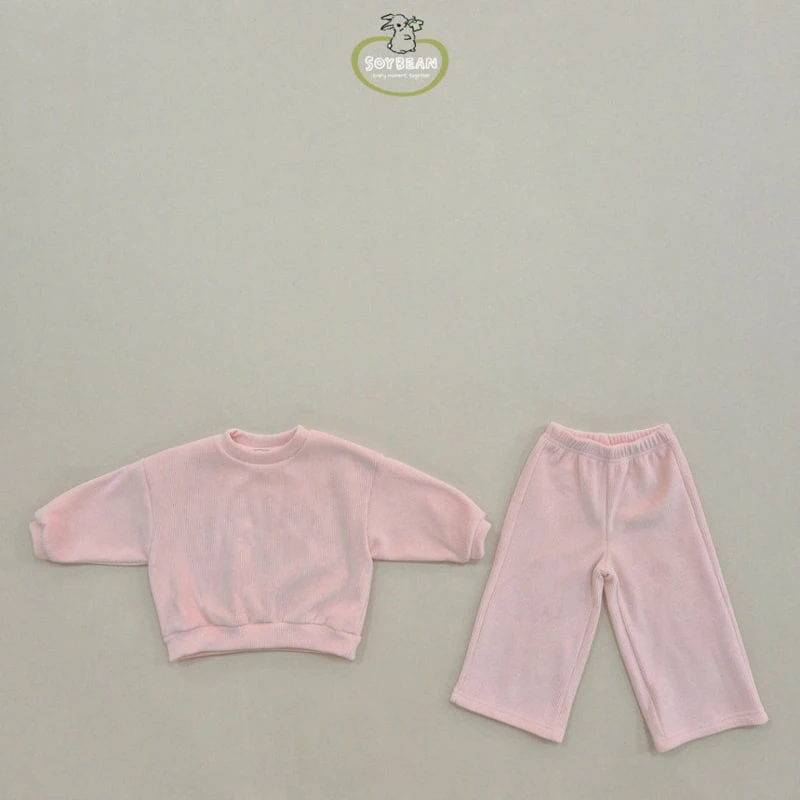 Soybean - Korean Children Fashion - #kidsstore - Wide Mink Top Bottom Set - 7