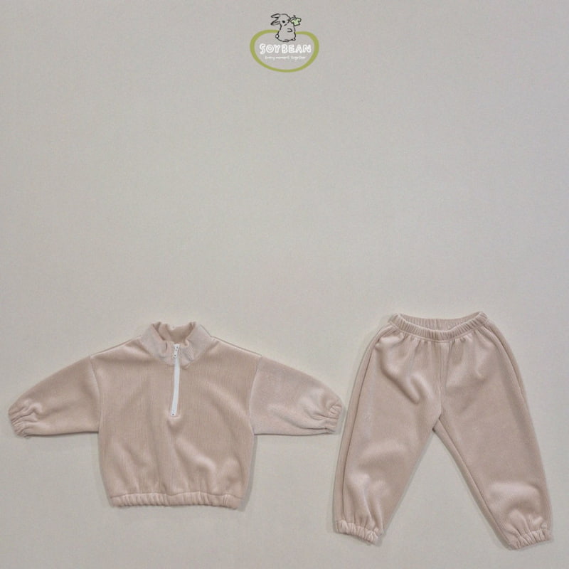 Soybean - Korean Children Fashion - #kidsstore - Mink Mockneck Top Bottom Set - 11