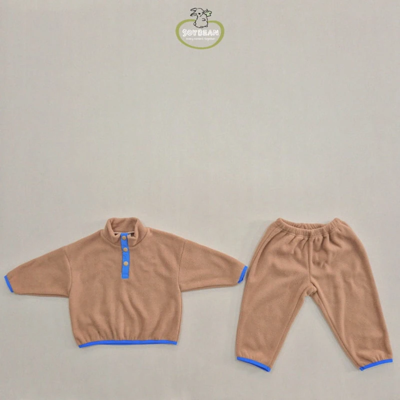 Soybean - Korean Children Fashion - #kidsstore - Fleece Mountain Top Bottom Set - 9