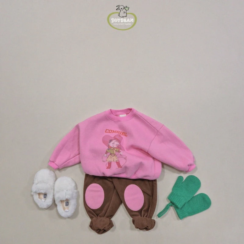 Soybean - Korean Children Fashion - #kidsstore - Fleece Cowgirl Sweatshirt - 3