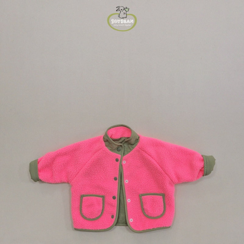 Soybean - Korean Children Fashion - #kidzfashiontrend - Reversible Fleece Jacket - 6