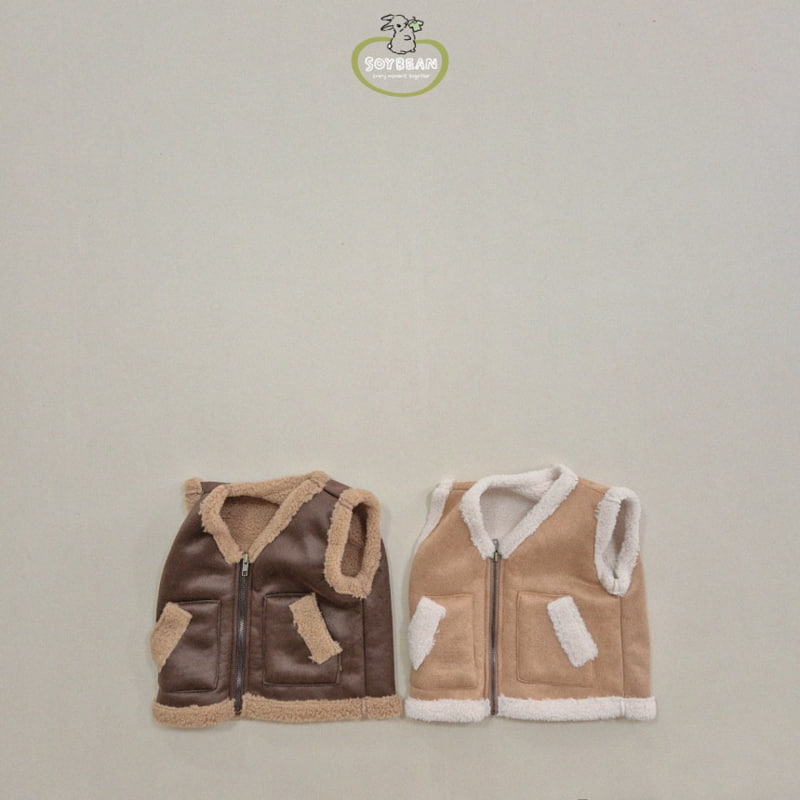 Soybean - Korean Children Fashion - #kidzfashiontrend - Fleece Mustang Vest