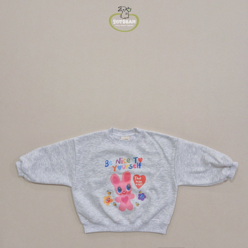 Soybean - Korean Children Fashion - #littlefashionista - Fleece Bunny Sweatshirt - 6