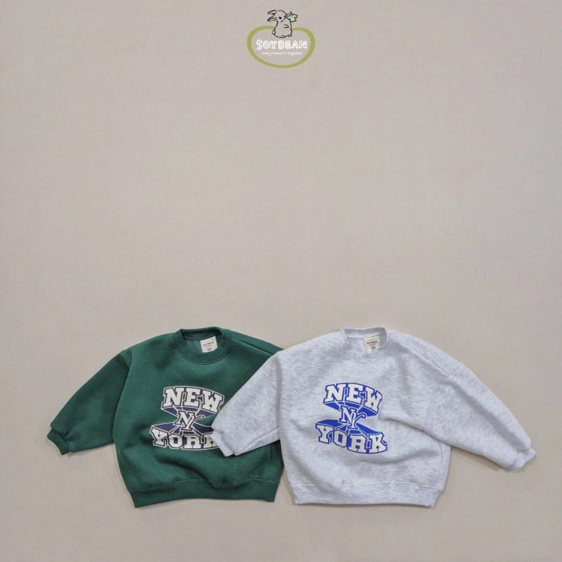 Soybean - Korean Children Fashion - #littlefashionista - Fleece New York Sweatshirt