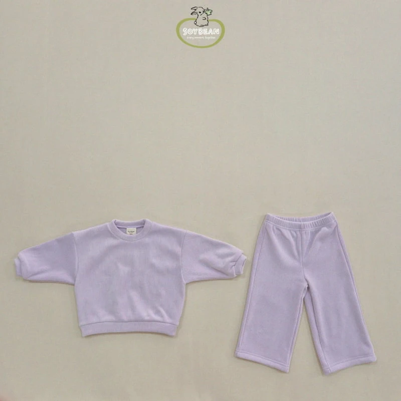 Soybean - Korean Children Fashion - #littlefashionista - Wide Mink Top Bottom Set - 10