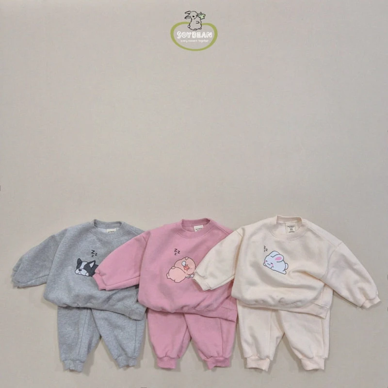 Soybean - Korean Children Fashion - #littlefashionista - Fleece Siesta Loungewear