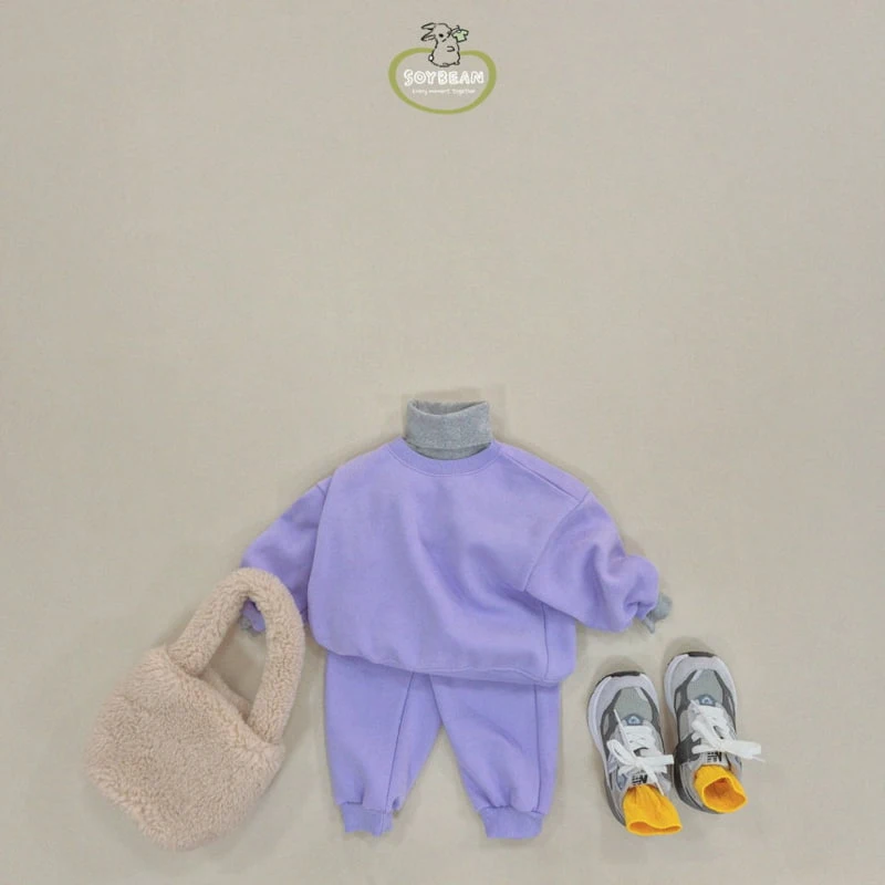 Soybean - Korean Children Fashion - #littlefashionista - Fleece Lollipop Top Bottom Set - 10