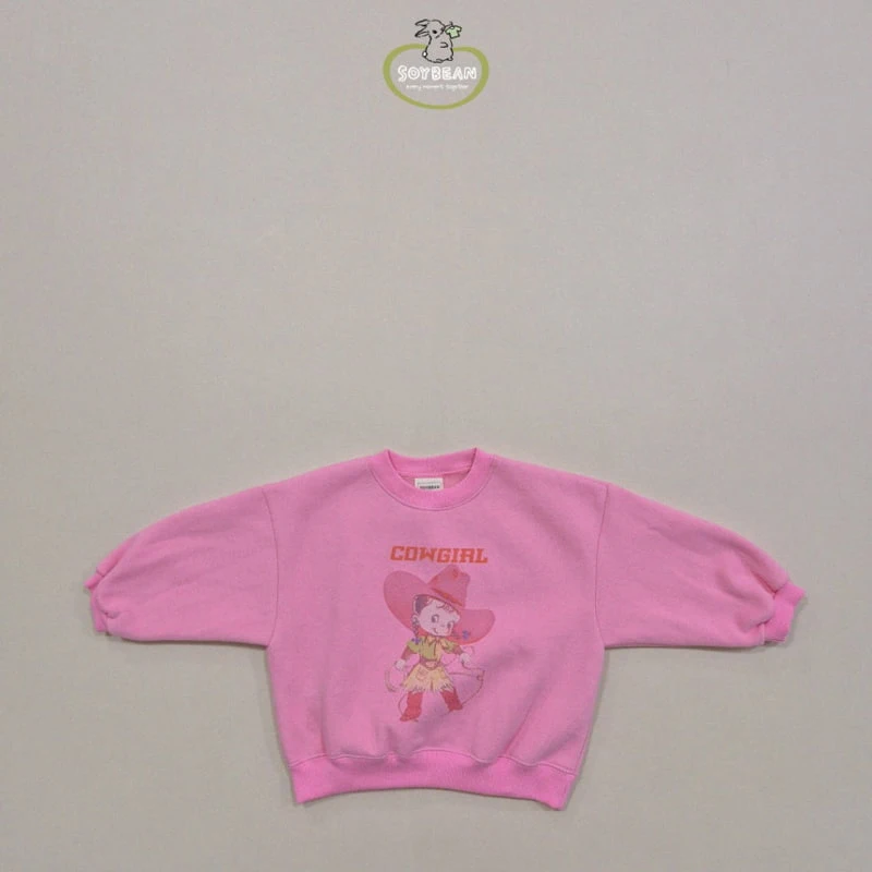 Soybean - Korean Children Fashion - #littlefashionista - Fleece Cowgirl Sweatshirt - 6