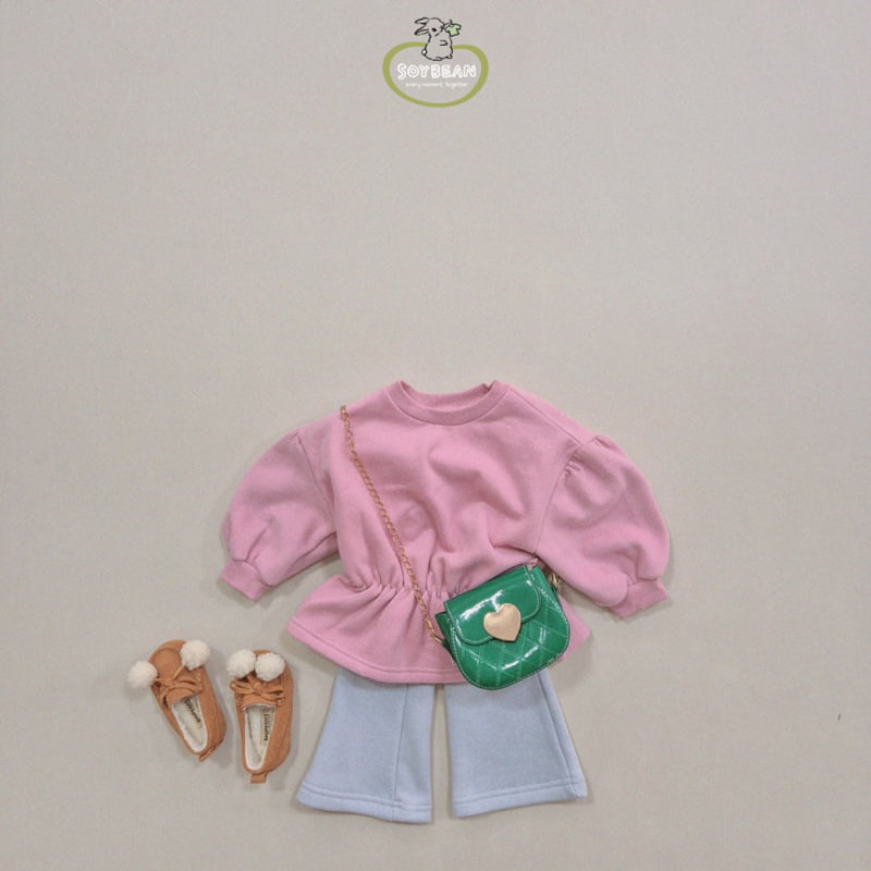 Soybean - Korean Children Fashion - #Kfashion4kids - Fleece Raglan Bootcut Top Bottom Set - 4