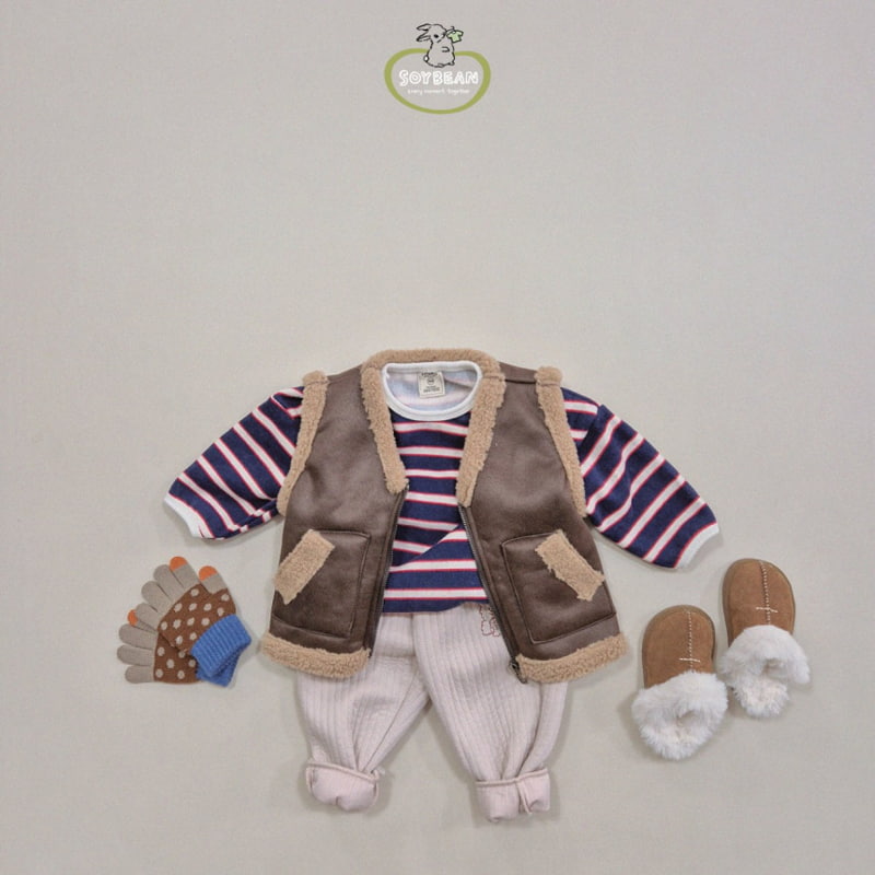 Soybean - Korean Children Fashion - #littlefashionista - Fleece Mustang Vest - 3