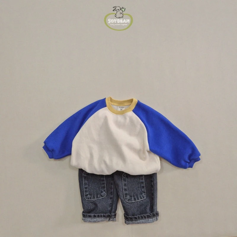 Soybean - Korean Children Fashion - #magicofchildhood - Raglan Fleece Sweatshirt - 10