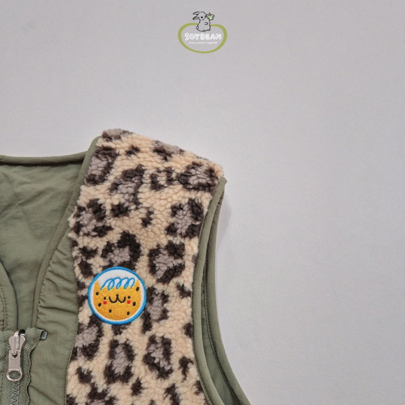 Soybean - Korean Children Fashion - #magicofchildhood - Leopard Reversible Vest - 8