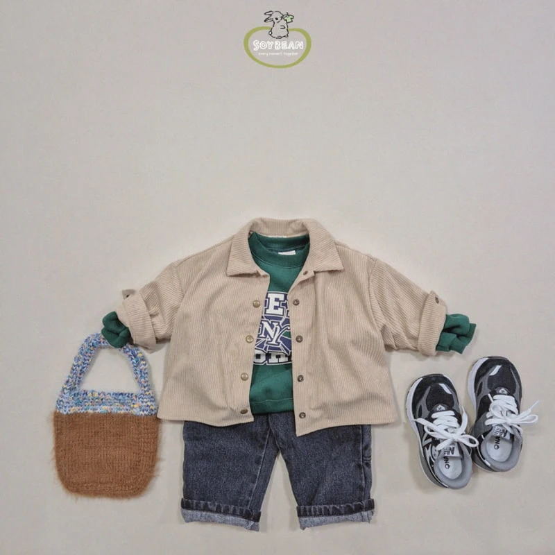 Soybean - Korean Children Fashion - #magicofchildhood - Corduroy Wide Shirt - 2