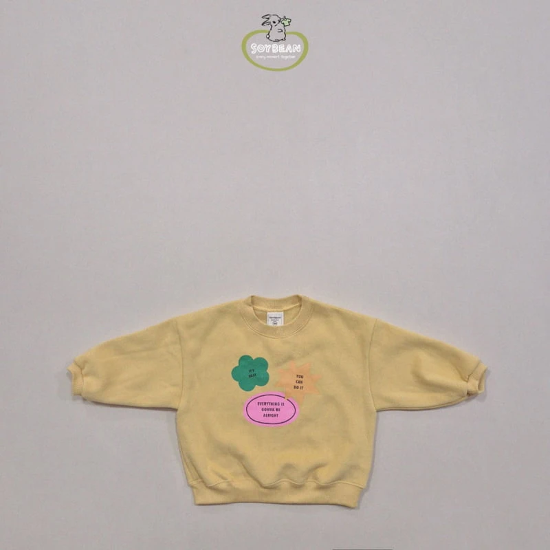 Soybean - Korean Children Fashion - #minifashionista - Wappen Printing Top Bottom Set - 9