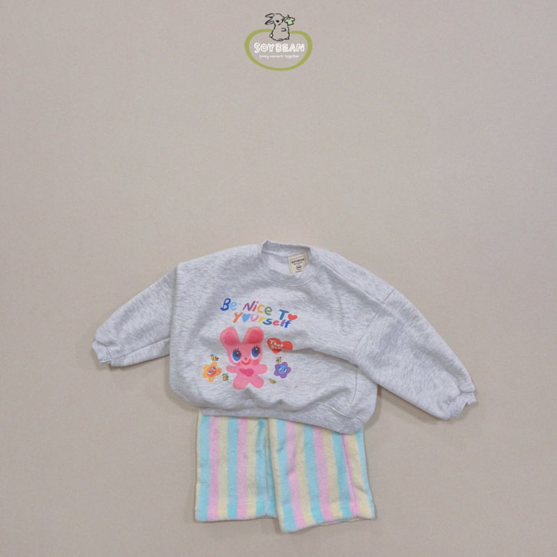 Soybean - Korean Children Fashion - #minifashionista - Fleece Bunny Sweatshirt - 8