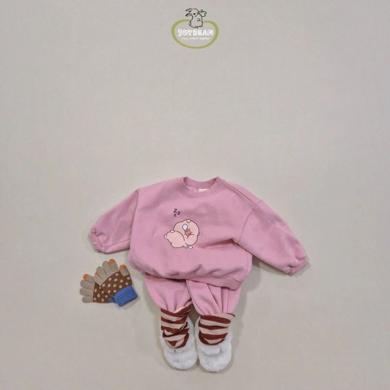 Soybean - Korean Children Fashion - #minifashionista - Fleece Siesta Loungewear - 3