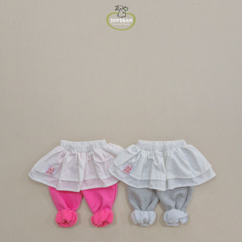 Soybean - Korean Children Fashion - #minifashionista - Skirt Layered Jogger Pants - 8