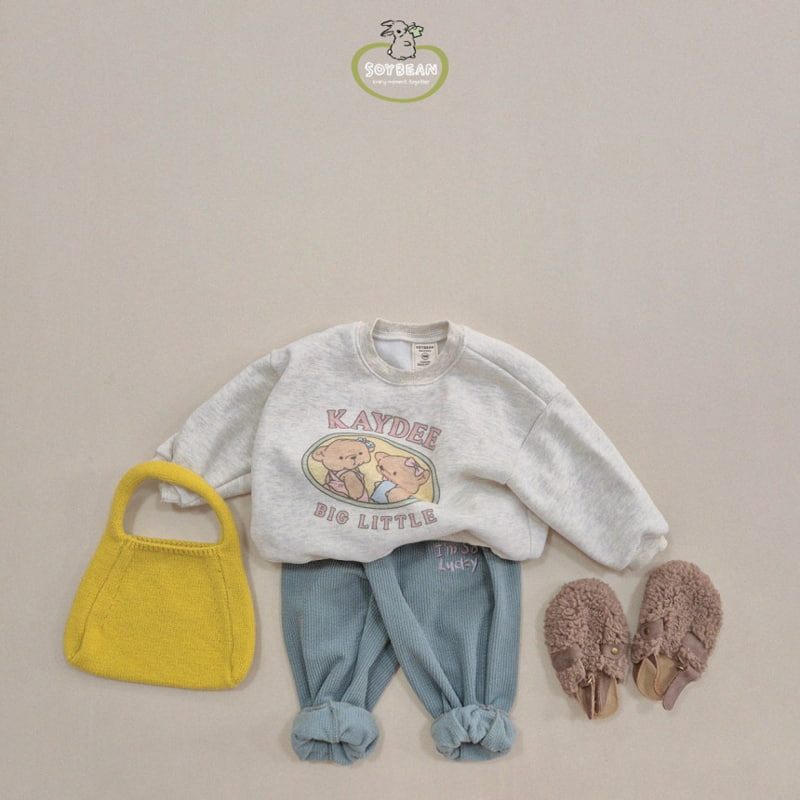 Soybean - Korean Children Fashion - #minifashionista - Lucky Fleece Ribbed Pants - 3